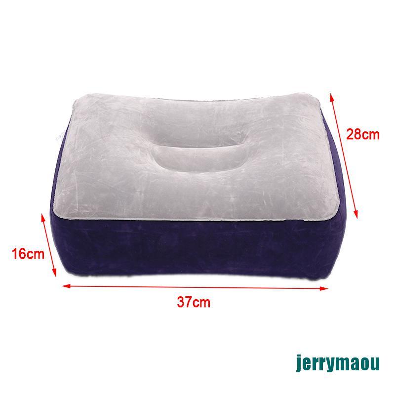 Gối Kê Chân Bơm Hơi Bằng PVC Mềm Mại Tiện Dụng Mang Theo Du Lịch / Văn Phòng