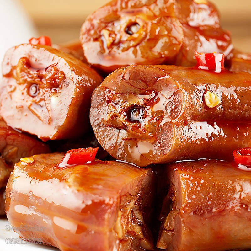 Cổ Vịt Xé Cay Ăn Liền ##ĐẶC SẢN HỒ NAM## Gói 18g ## SNACKSEEKER ## Đồ ăn vặt Trung Quốc