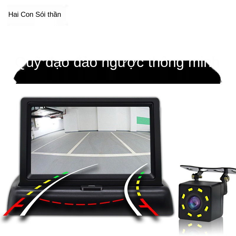 ♣Camera lùi ô tô theo dõi hình ảnh HD quan sát điểm mù phía sau xe phổ thông giám