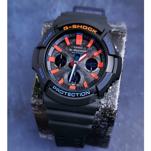 Đồng Hồ Casio Nam Dây Nhựa GSHOCK GAS-100CT-1ADR Chính Hãng