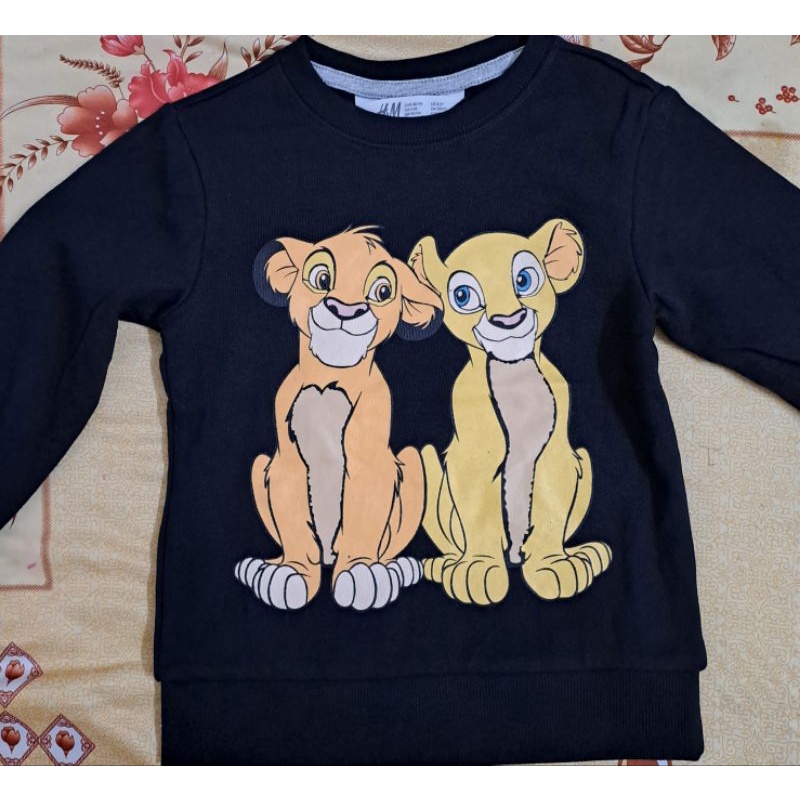 Áo nỉ hoạt hình HM cho bé trai 2-6t