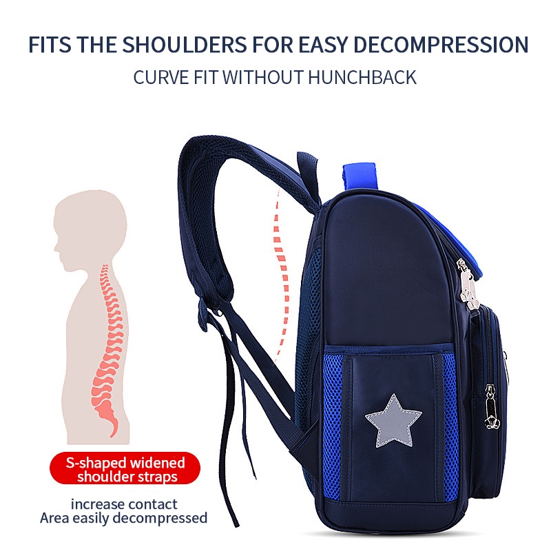 Ba Lô Đi Học Chống Thấm Nước Và Tải Trọng Cho Bé Lớp 1-6 Aku