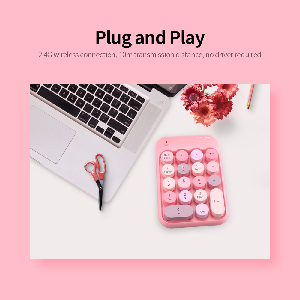 Bàn Phím Số 18 Phím Không Dây Mofii Mini 2.4G Dành Cho Laptop Máy Tính