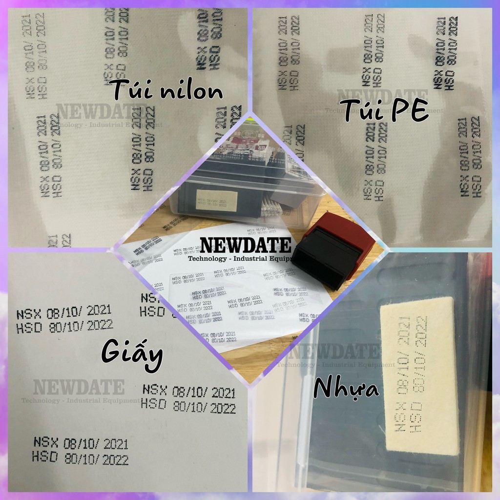 Con Dấu Ngày Tháng Năm ND Y50 (đóng date cầm Tay di động, Mực in khô ngay Bám Tốt Nhiều Bề mặt)