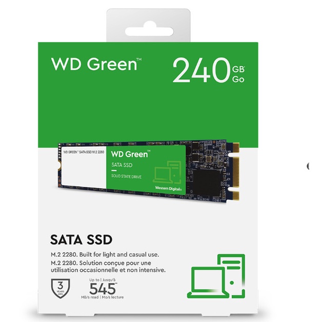 SSD WD Green chuấn M2 Sata : 240GB / 120GB /480GB hàng chính hãng giá tốt !