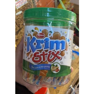 Kẹo que mềm đậu phộng krim stix - bisushop