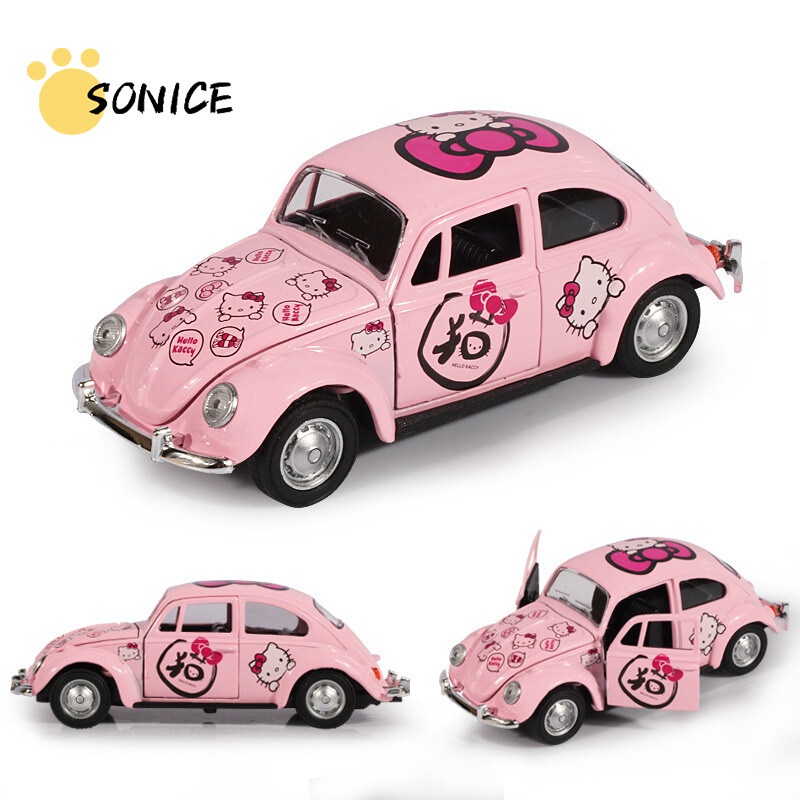 Mô Hình Xe Ô Tô Beetle 3 Door Bằng Hợp Kim Màu Hồng Dành Cho Bé