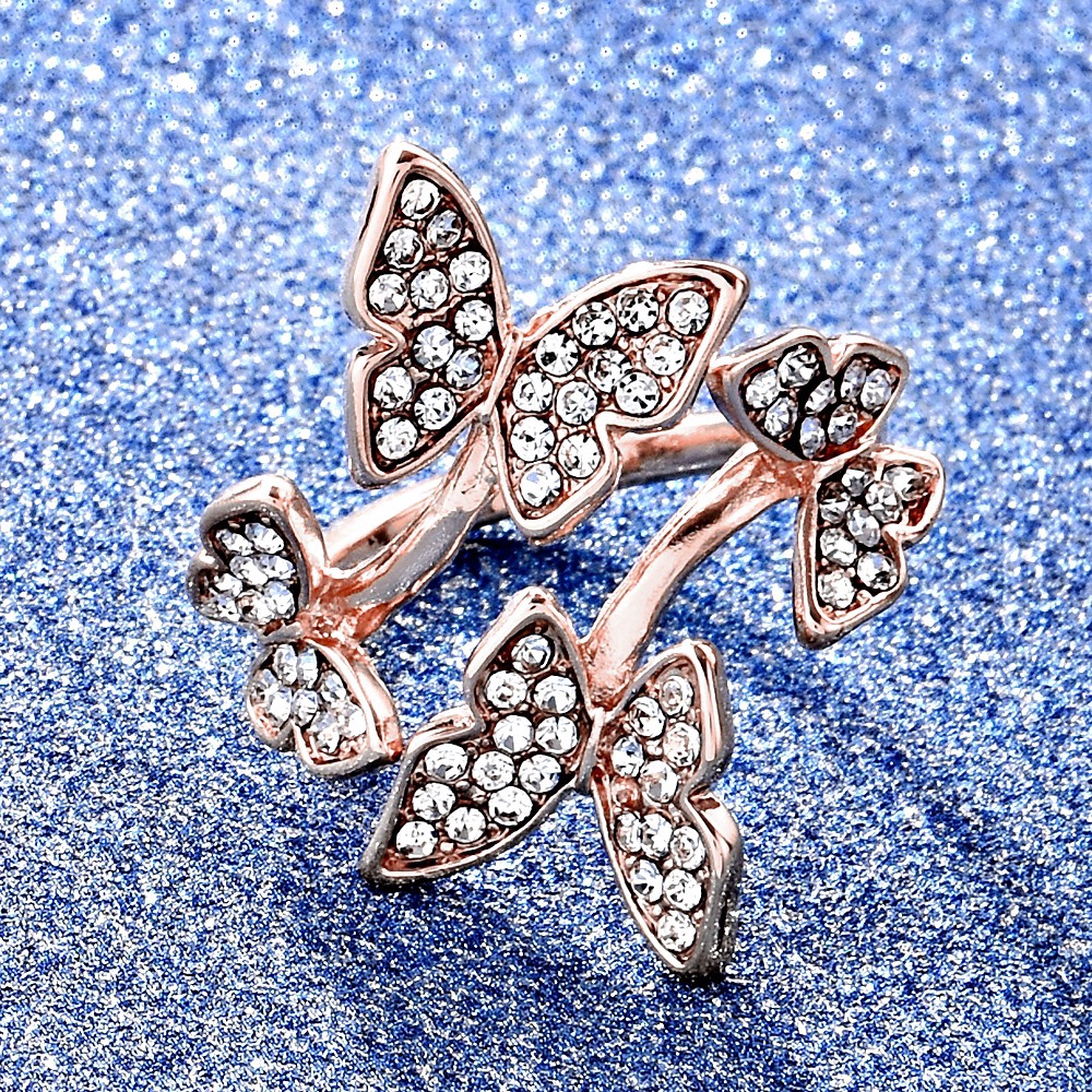 Nhẫn Thiết Kế Hình Bướm Có Thể Điều Chỉnh Kích Cỡ Tiện Dụng