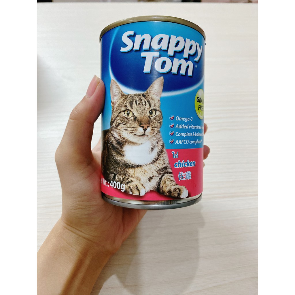 [Quận 8][Hỏa tốc] Pate lon Snappy Tom cho mèo siêu rẻ - lon 400g