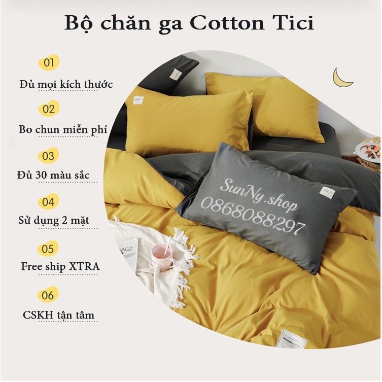 [ FREESHIP ] Trọn Bộ Chăn Ga Gối citi Cotton Nhập Khẩu Hàn Quốc Cao Cấp