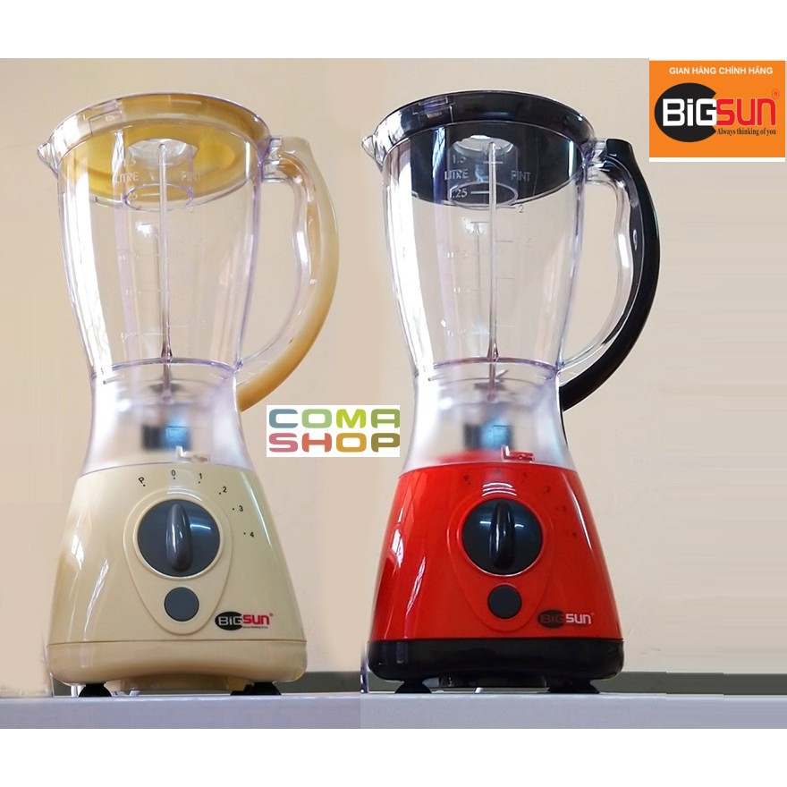 MÁY XAY SINH TỐ BIGSUN BB-299N ( 1.5 LÍT 350W) 2 CỐI NHỰA - HÀNG CHÍNH HÃNG BẢO HÀNH 12 THÁNG