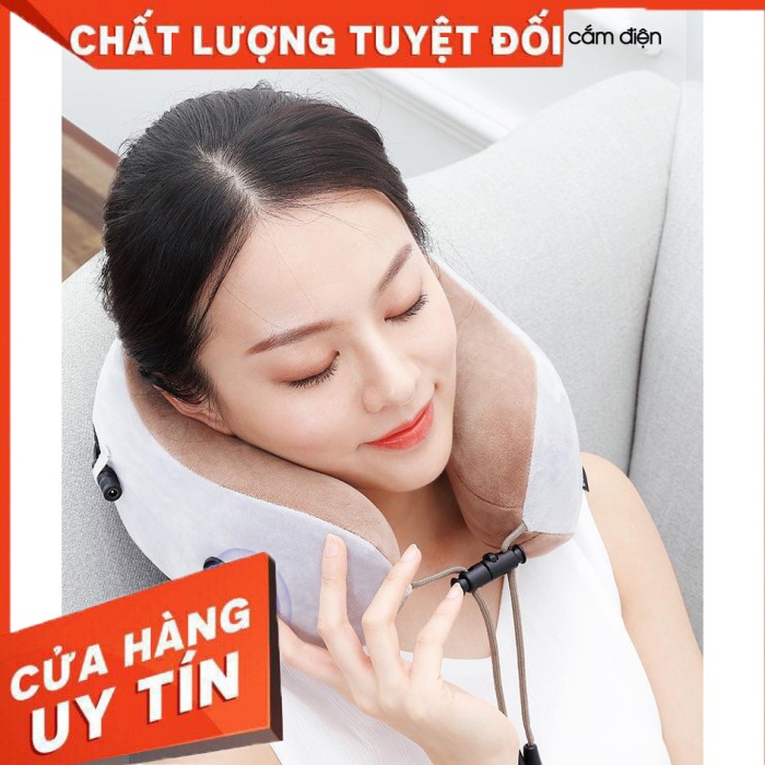 [CHÍNH HÃNG] Gối massage cổ vai gáy chữ U đa chức năng - Máy mát xa hồng ngoại hỗ trợ trị liệu,giảm đau mỏi vùng vai gáy