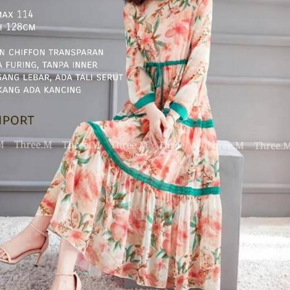 Có liên quan! 43310 Đầm Maxi Hoa Mộc Lan Nhập Khẩu 01 ✔