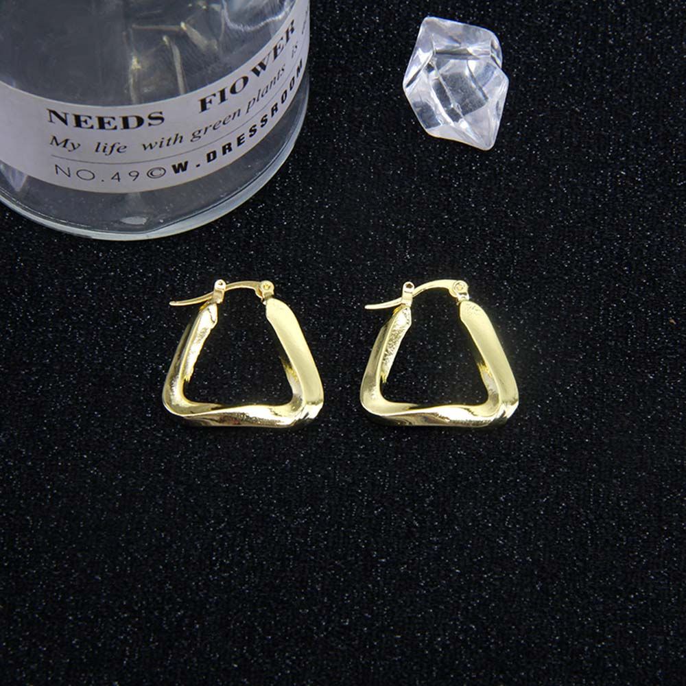 Bông tai hình tam giác phong cách Hàn Quốc thời trang cho nữ