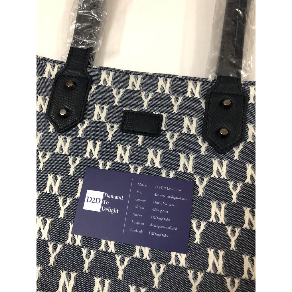 Túi Đeo Vai MLB Bản To Kèm Ví Nhỏ Logo Thêu Họa Tiết Mono Siêu Đẹp