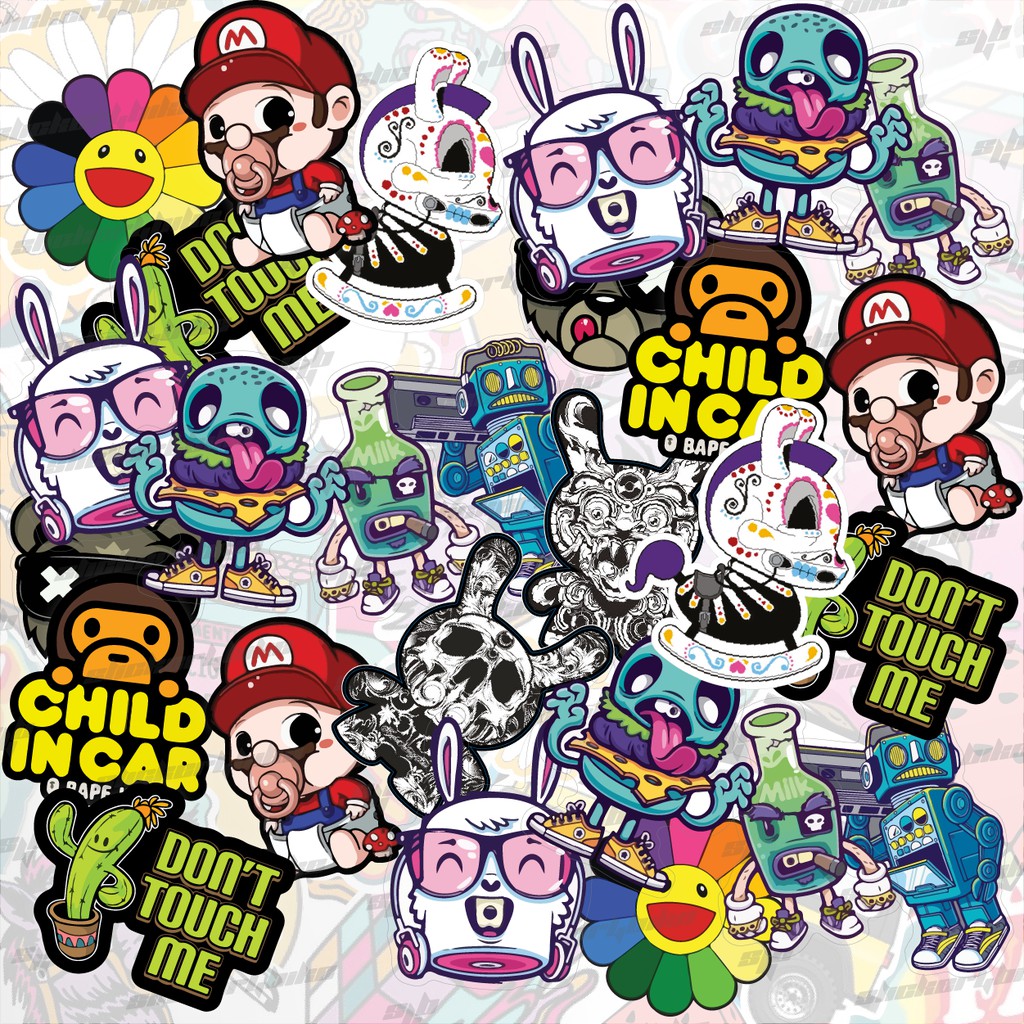 Sticker Nổi - Sticker Phản Quang Keo 3M đồng giá