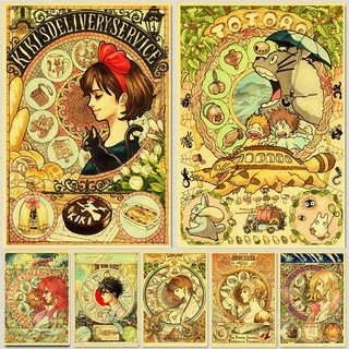 Poster Phim Hoạt Hình Hayao Miyazaki