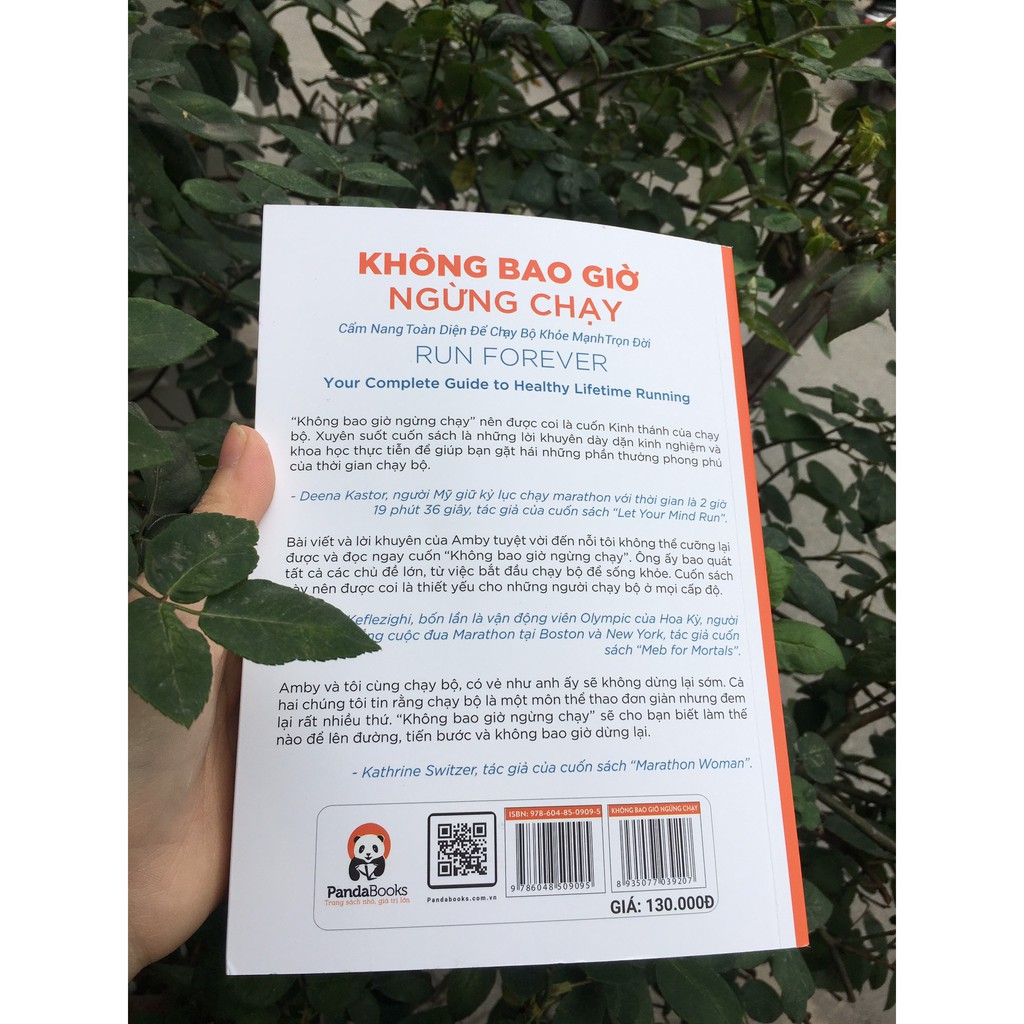 Sách - KHÔNG BAO GIỜ NGỪNG CHẠY - Pandabooks | BigBuy360 - bigbuy360.vn