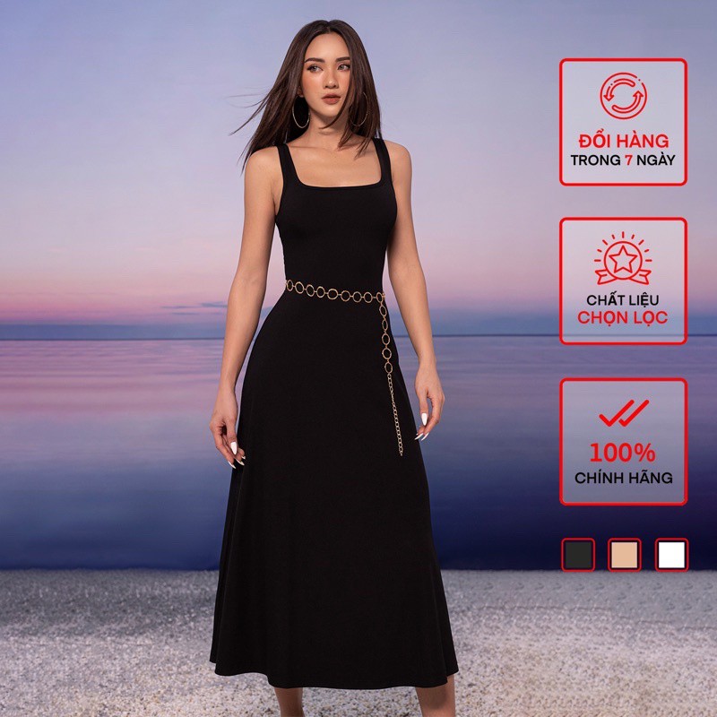 Váy Ba Lỗ Cổ U Xoè Nữ