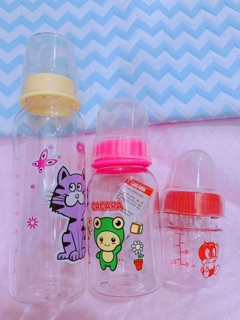 Bình Sữa Cacara Núm Mềm Cho Bé đủ size(Có Van Chống Sặc)