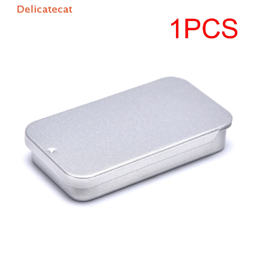 Hộp Sắt Đựng Trang Sức / Kẹo Có Nắp Trượt Tiện Dụng