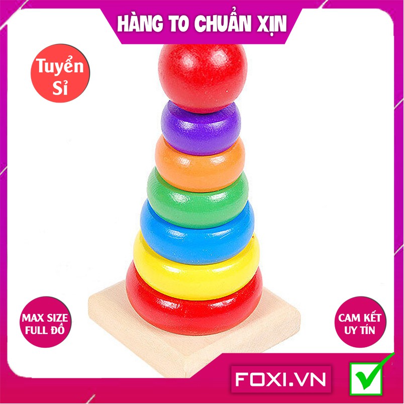 [HÀNG ĐẸP FREESHIP] Bộ đồ chơi gỗ Foxi-Đồ chơi trẻ em thông minh-xâu hạt làm toán Montessori sáng tạo-khéo léo-siêu rẻ