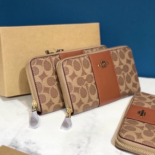 Ví dài C Accordion Zip Wallet xuất xịn full box làm quà