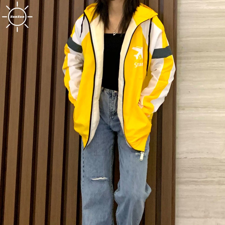 Áo khoác dù màu vàng [FREESHIP] SS728 shop Sunsun chuyên áo khoác unisex