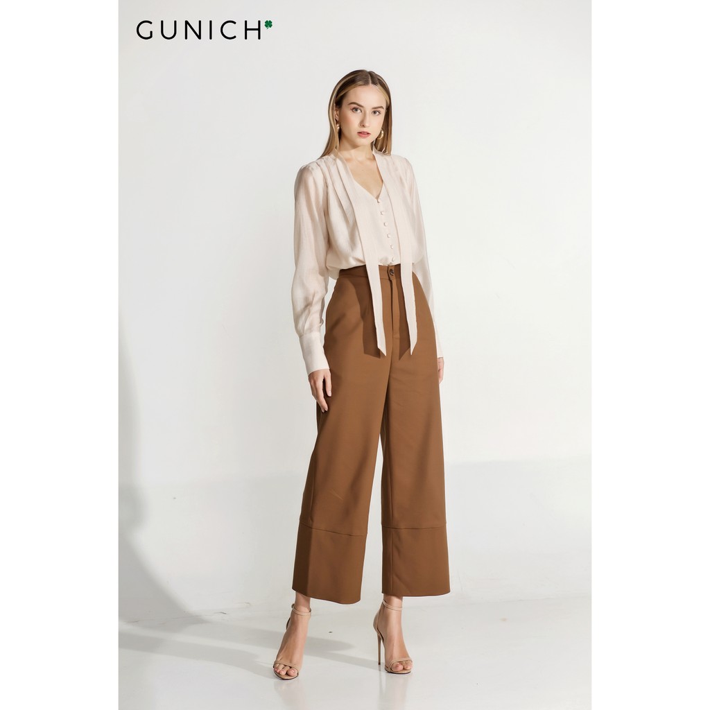Quần culottes khaki Gunich