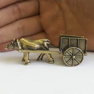 Tượng bò mini bằng đồng giá rẻ làm phụ kiện tiểu cảnh, phụ kiện bàn trà, trang trí bonsai