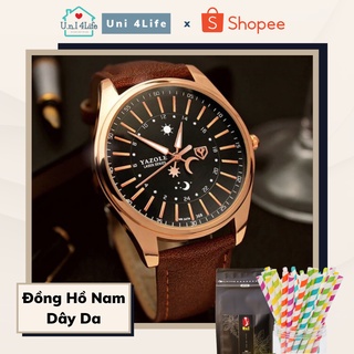 Đồng Hồ Nam Yazole 368 Dây Da | UnI 4Life