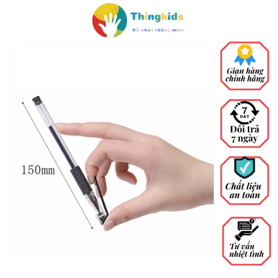 Set 100 but bi nước xanh, đen đỏ, mix màu- Thingkids