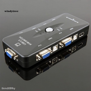 Loại tốt bộ chuyển đổi kvm usb 4 cổng cho chuột bàn phím máy in vga 1920x1440