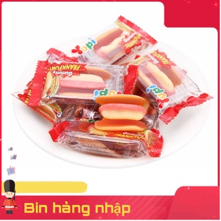 6 Hủ Tặng 1 Túi kẹo Dẻo Hamburger Yupi