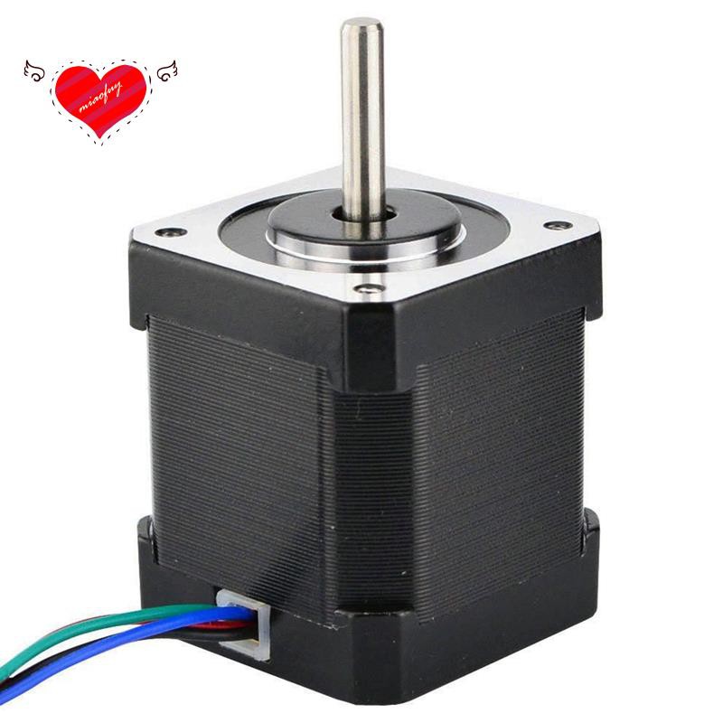 Nema 17 Stepper Motor 48Mm Nema17 Motor 42Bygh 2A 4-Lead (17Hs19-2004S1) Motor 1M Cable For 3D Printer Cnc Xyz Motor