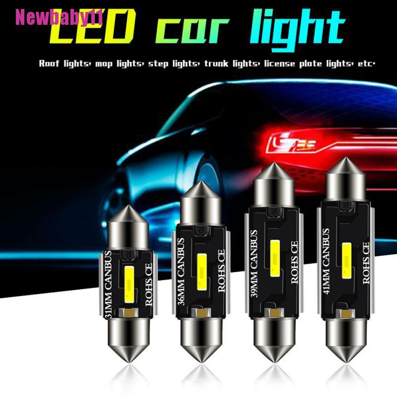 Bóng đèn LED Festoon C5W C10W 31mm 36mm 39mm 41mm thiết kế siêu sáng dành cho xe hơi