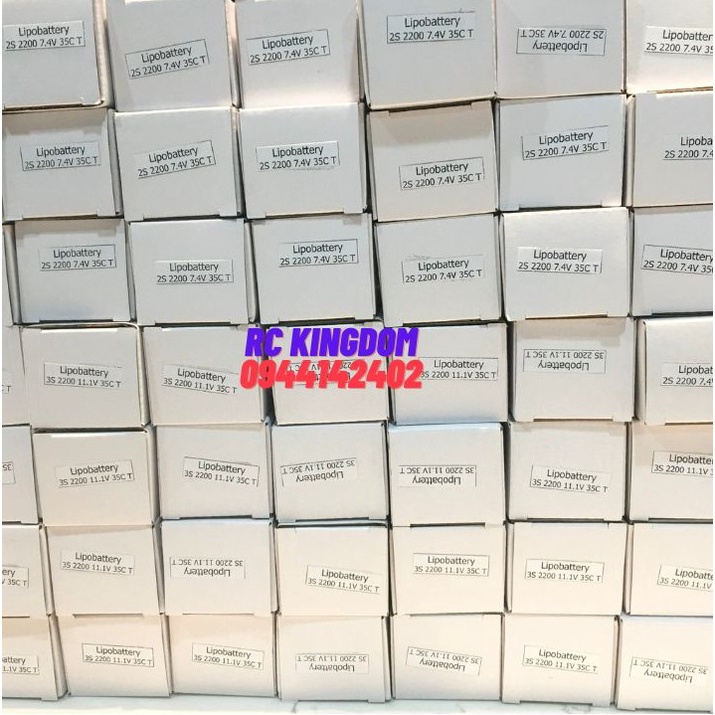 Pin 2200mAh 2S/3S cho xe tàu, máy bay điều khiển từ xa