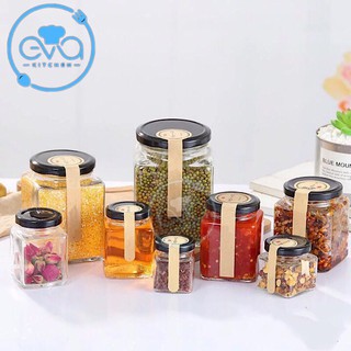 Hũ Thủy Tinh Vuông Nắp Vặn Dung Tích 380 ML