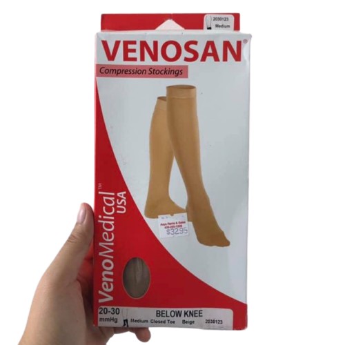 ✅ [DÀNH CHO NAM] Vớ Suy Giãn Tĩnh Mạch (Tất Y Khoa): Venosan USA Cho Nam (Made in USA) - VT0449