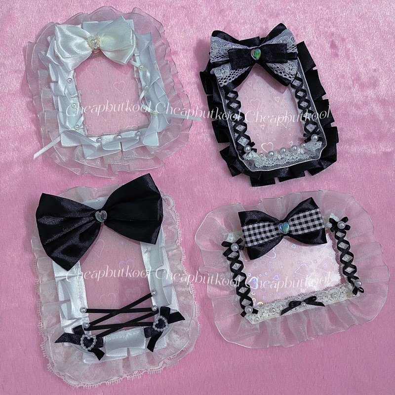 TOPLOADER DECOR REN TRẮNG ĐEN - THẺ BẢO VỆ CARD TRANG TRÍ - DECO TOPLOADER - CHEAPBUTKOOL