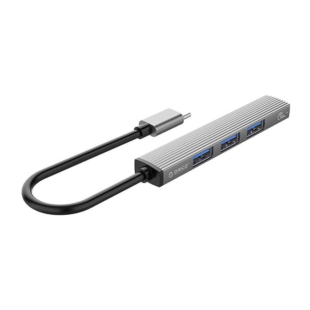 Cáp chuyển USB Type C sang 4 Cổng USB 3.0 Orico AH-13-GY - Bảo hành 12 Tháng