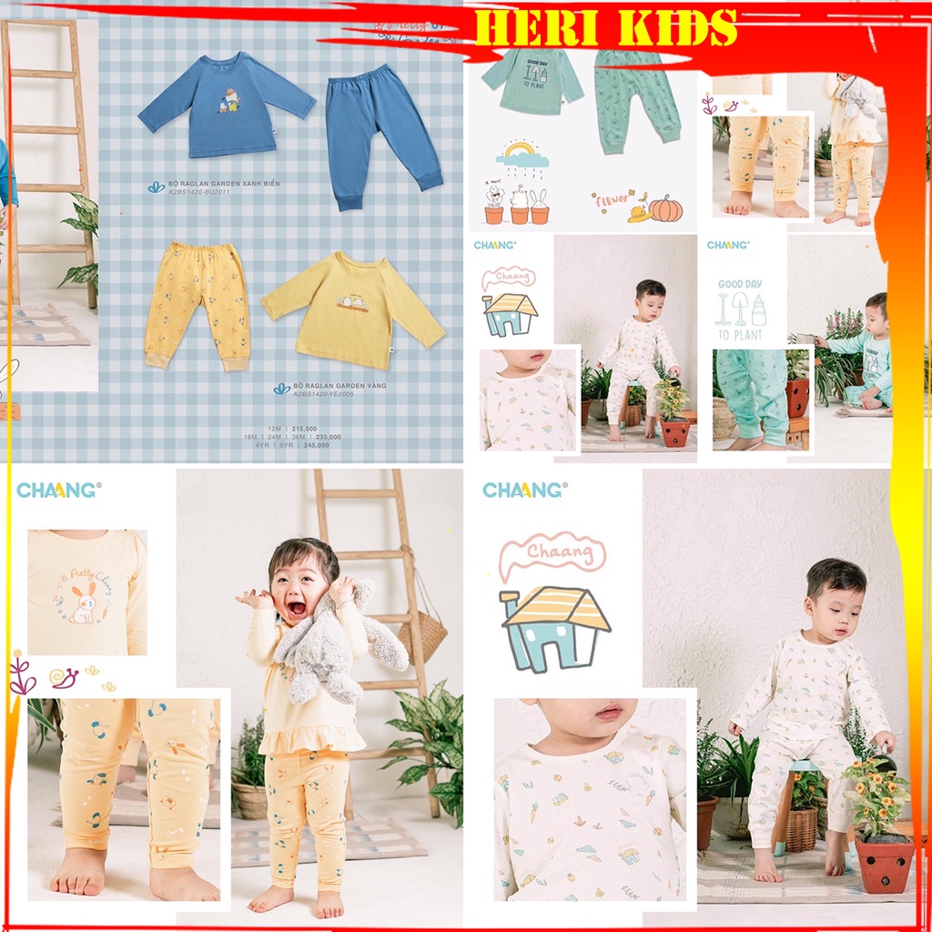 Bộ dài tay thu đông hoạ tiết CHANGG