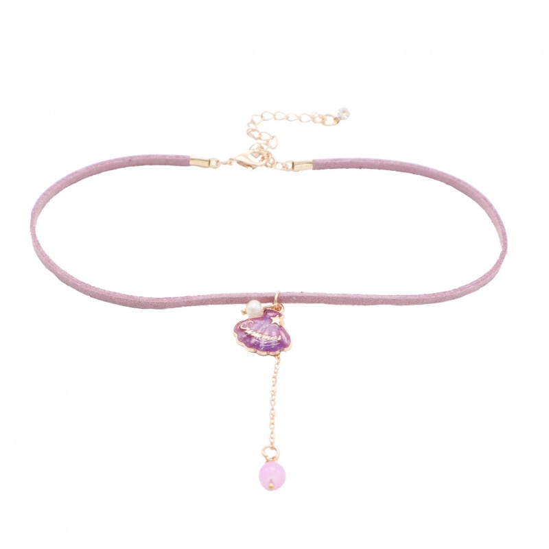 Vòng Cổ Choker Màu Tím Thời Trang Xuân Hè Xinh Xắn Cho Nữ