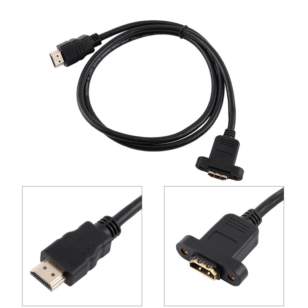 Cáp chuyển đổi HDMI đầu dương sang đầu âm + đinh vít lỗ