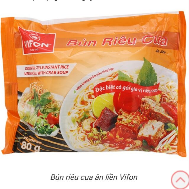 Combo (5 gói) Bún riêu cua ăn liền Vifon