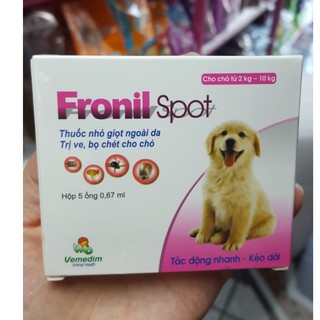 NHỎ GÁY CHO CHÓ FRONIL SPOT HỘP 5 ỐNG 0,67ml