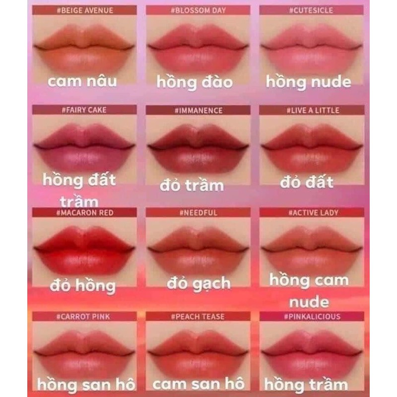 Son Kem 3CE Stylenanda Cloud Lip Tint