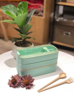 hộp cơm 3 tầng lúa mạch