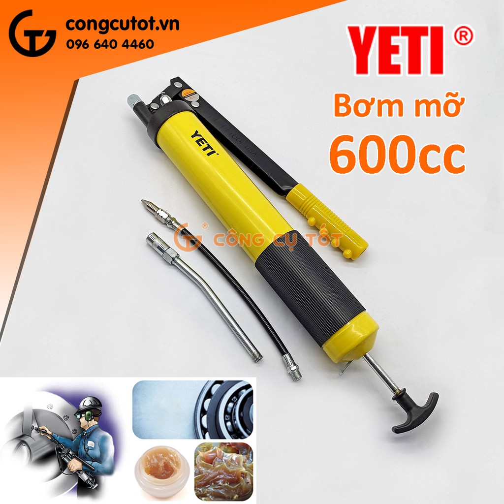 Bơm mỡ Yeti dung tích 600CC