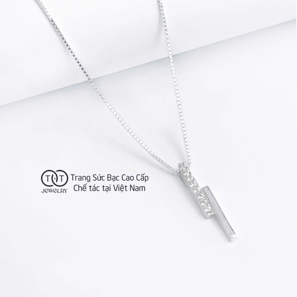 Dây chuyền Bạc nữ Thanh Thạch s925 T&amp;T Jewelry cao cấp DC07